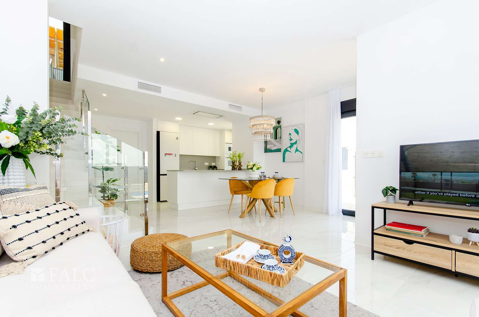 offene Wohnecke zur Küche