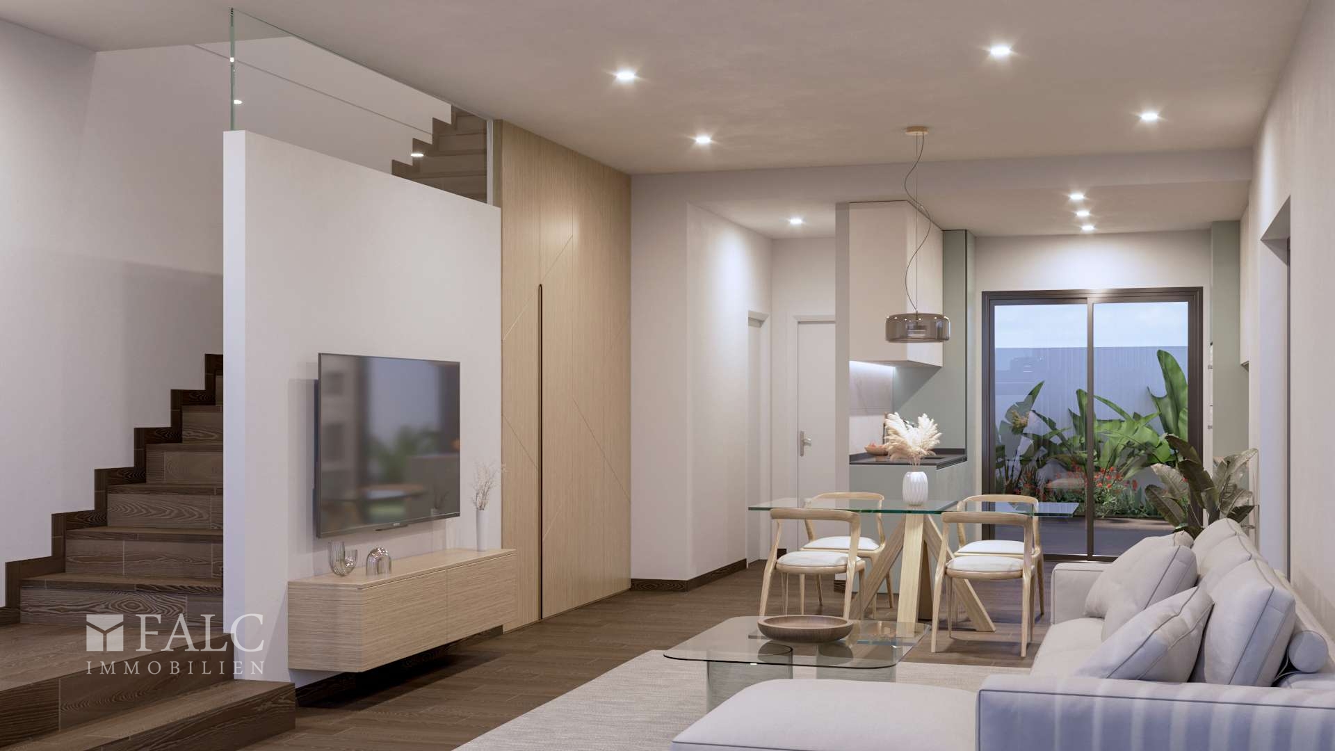 Offenes Wohnzimmer / Esszimmer