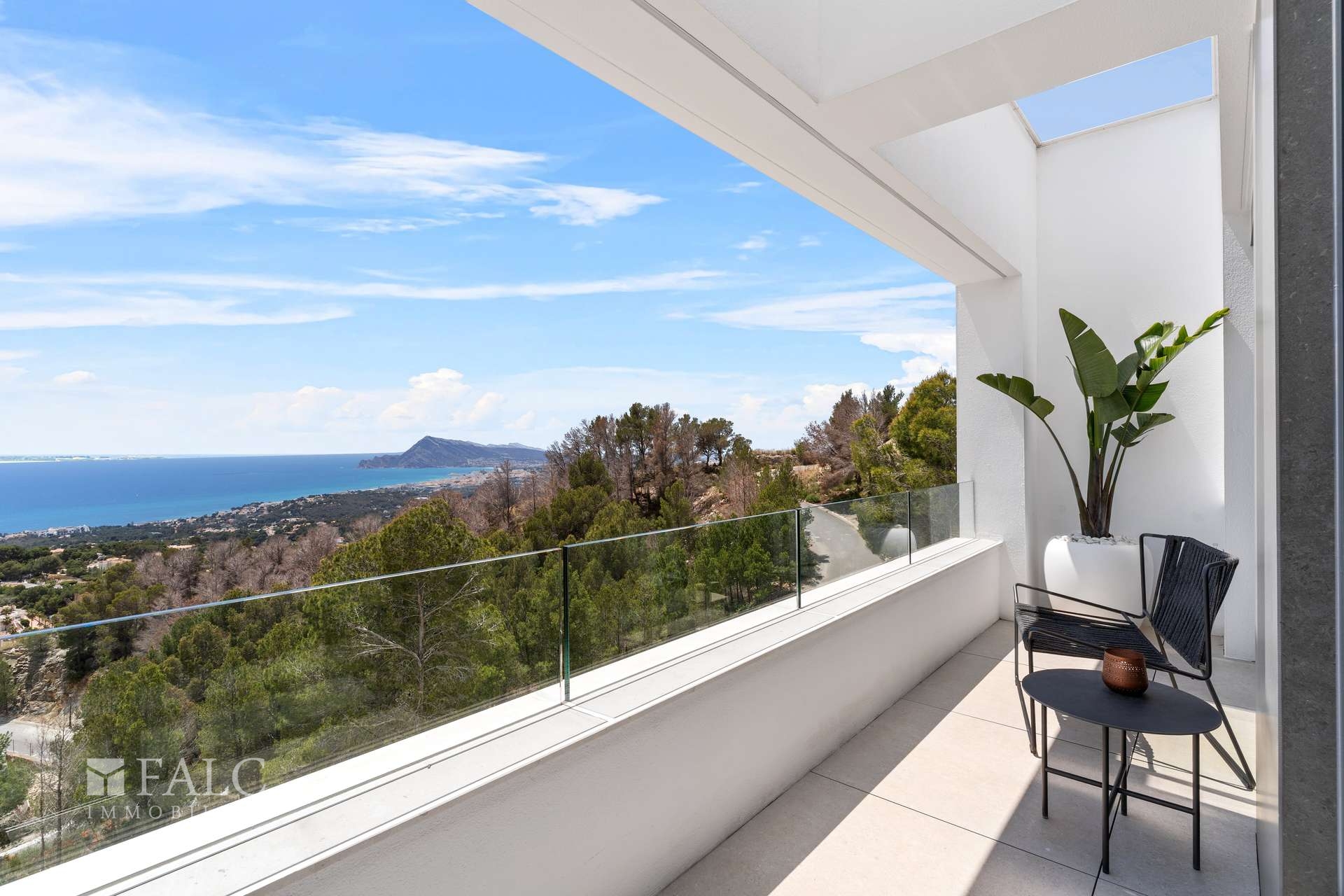 Balkonaussicht zum Meer Alteas!