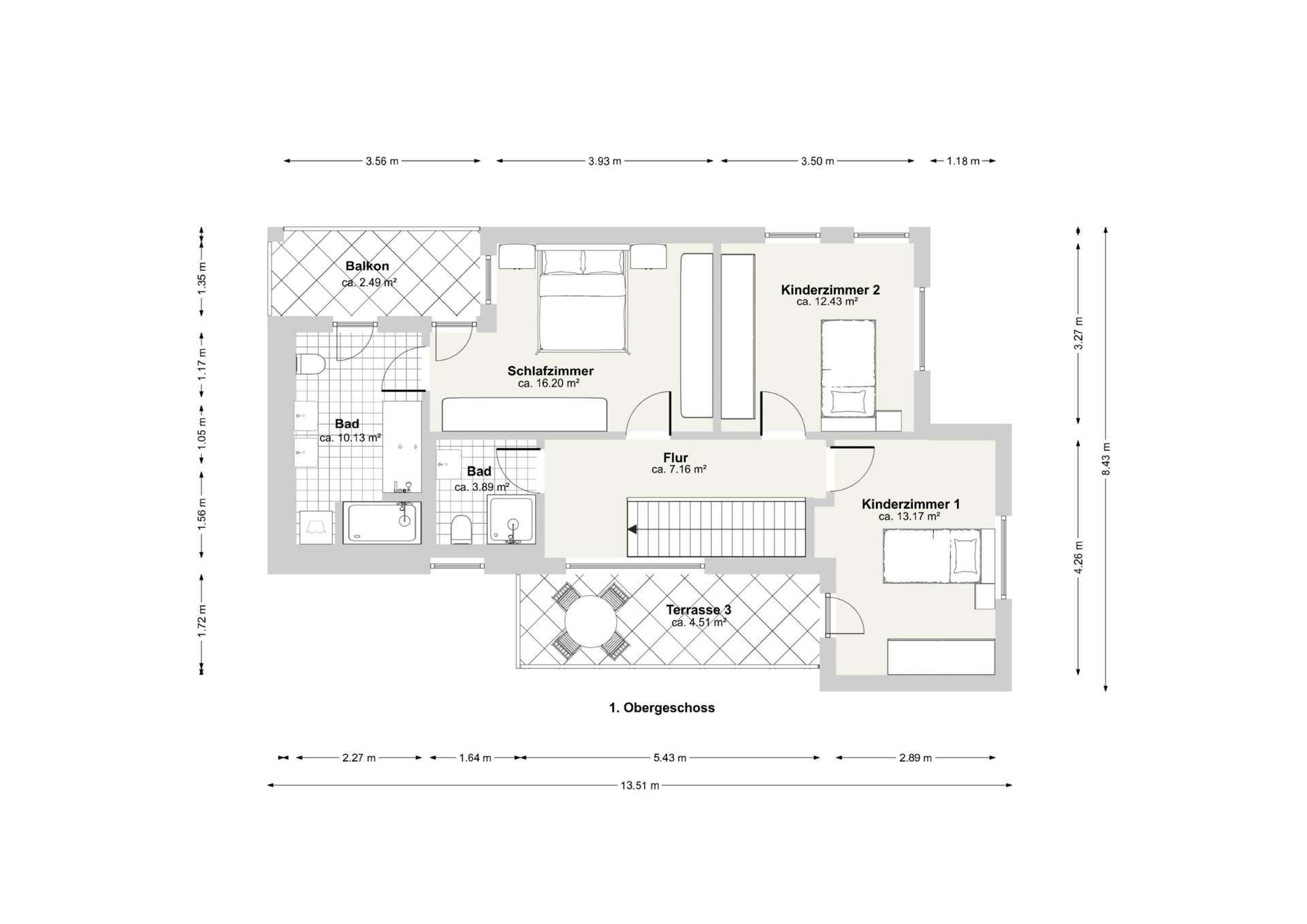 Grundriss Obergeschoss