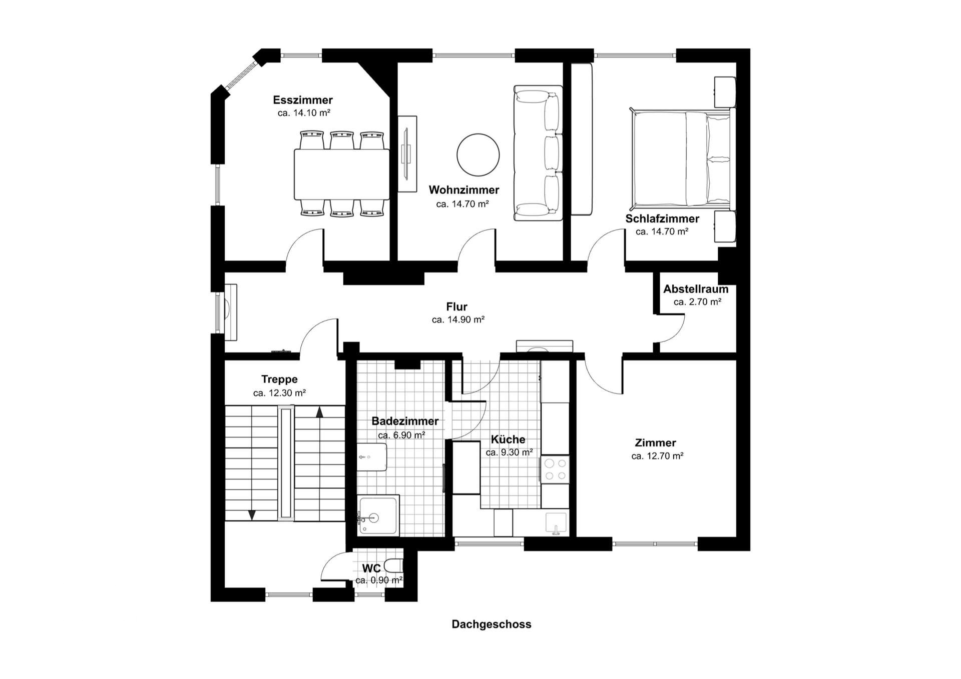Grundriss Obergeschoss