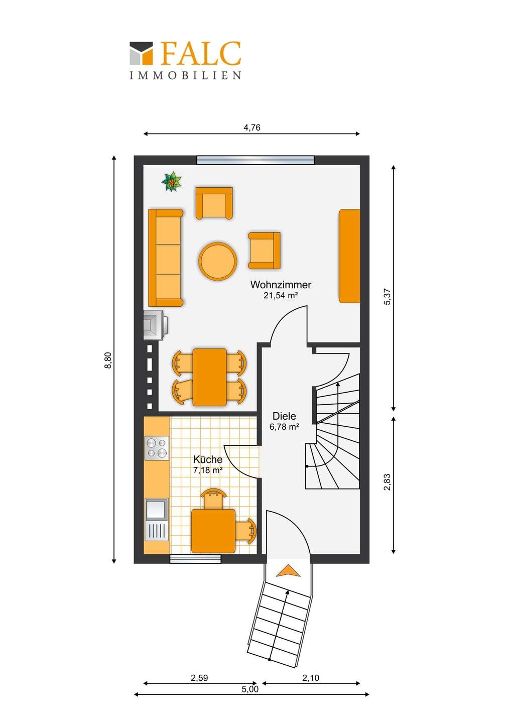 Grundriss Mittelgeschoss