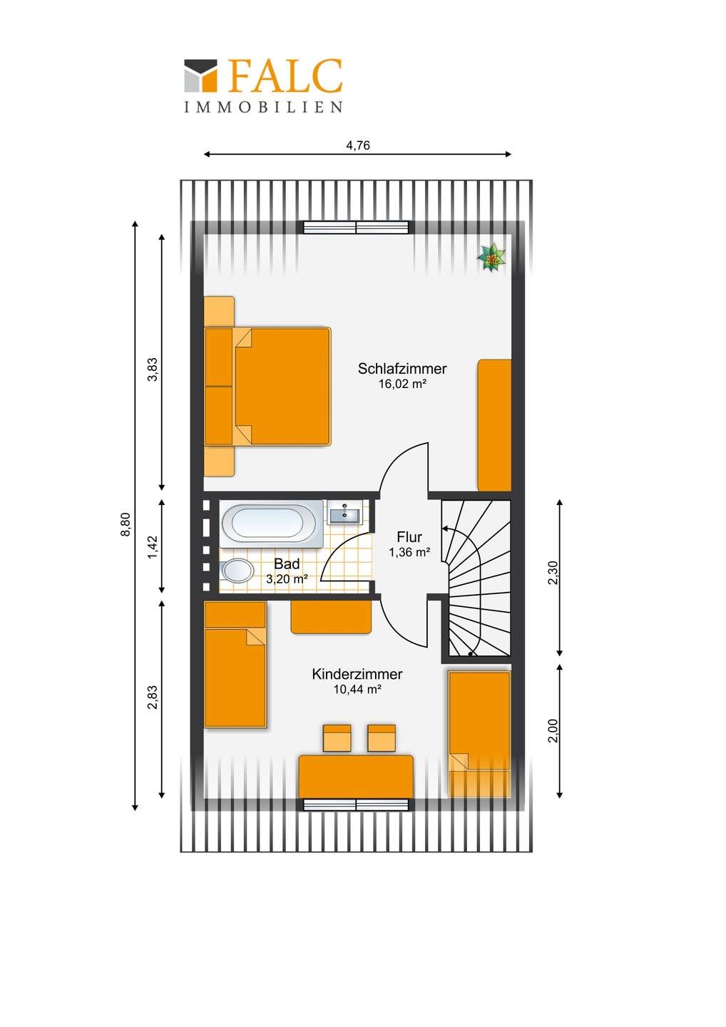 Grundriss Obergeschoss
