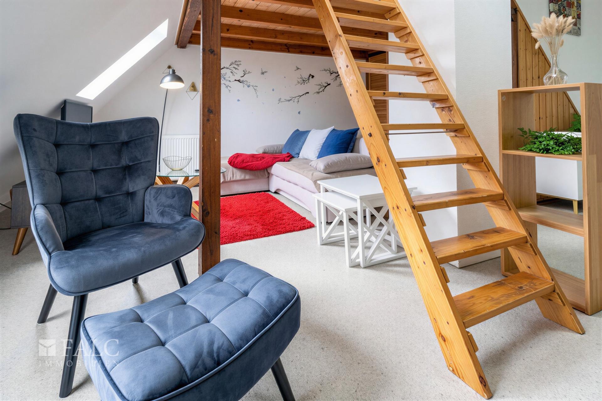 Leiter zum Schlafbereich