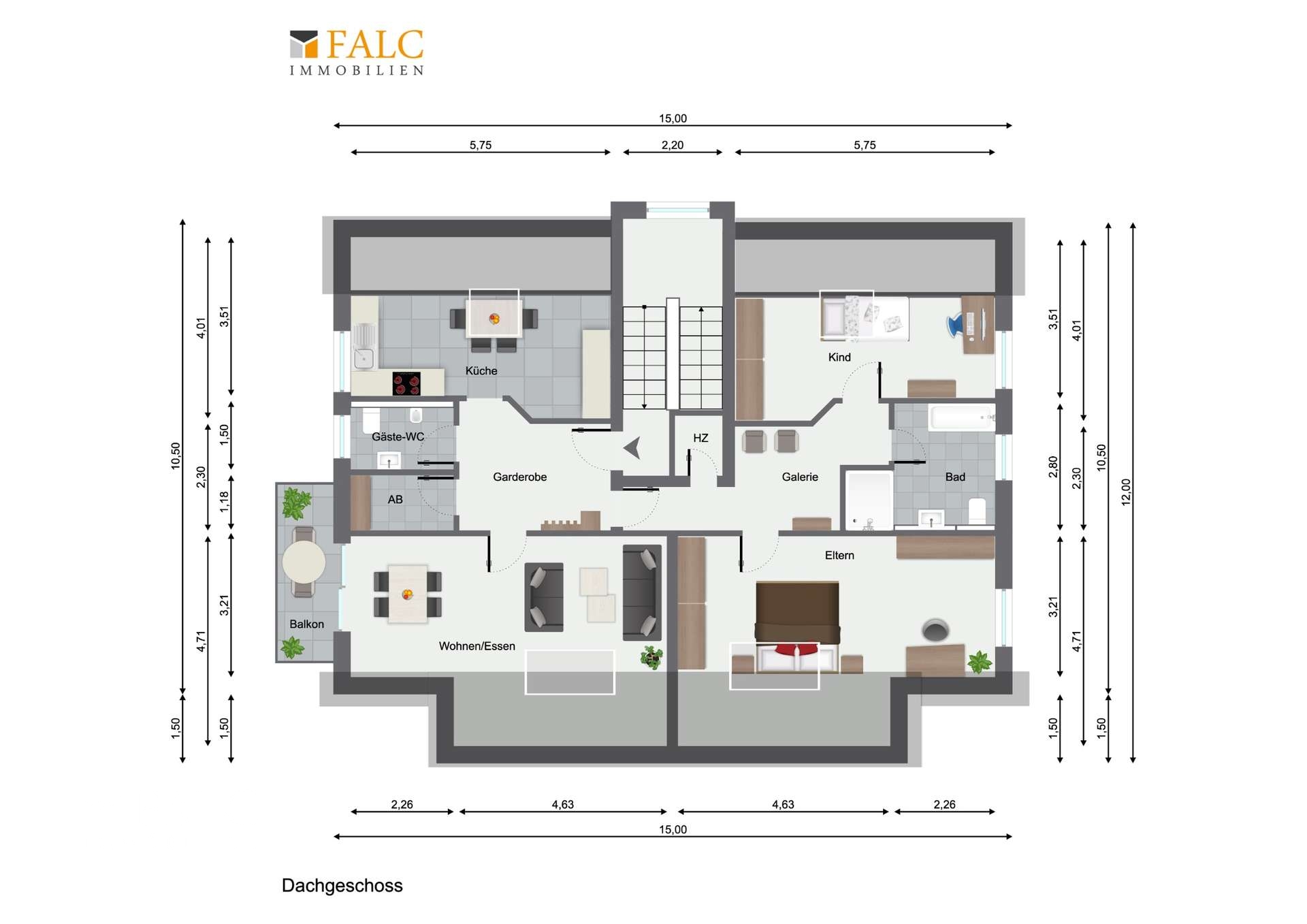 Grundriss Dachgeschoss