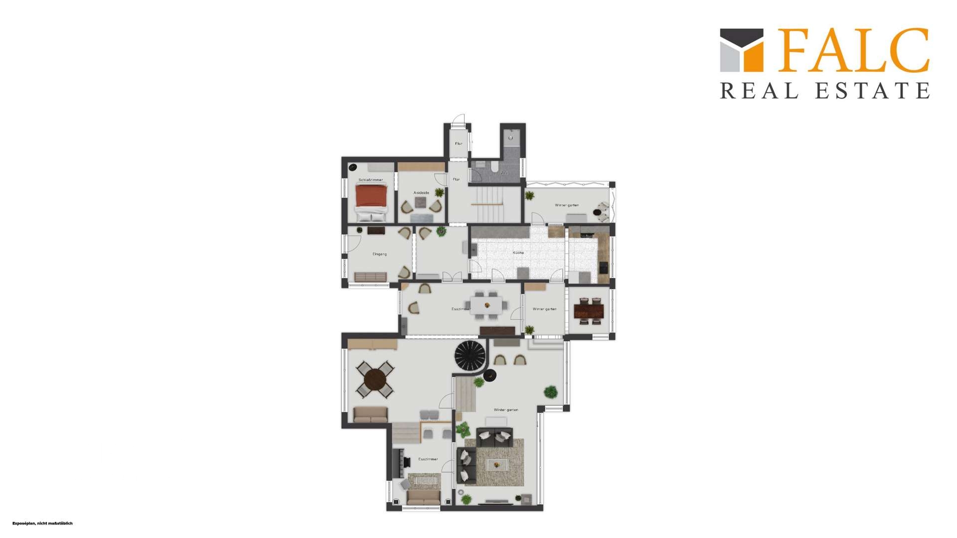 Erdgeschoss Haupthaus