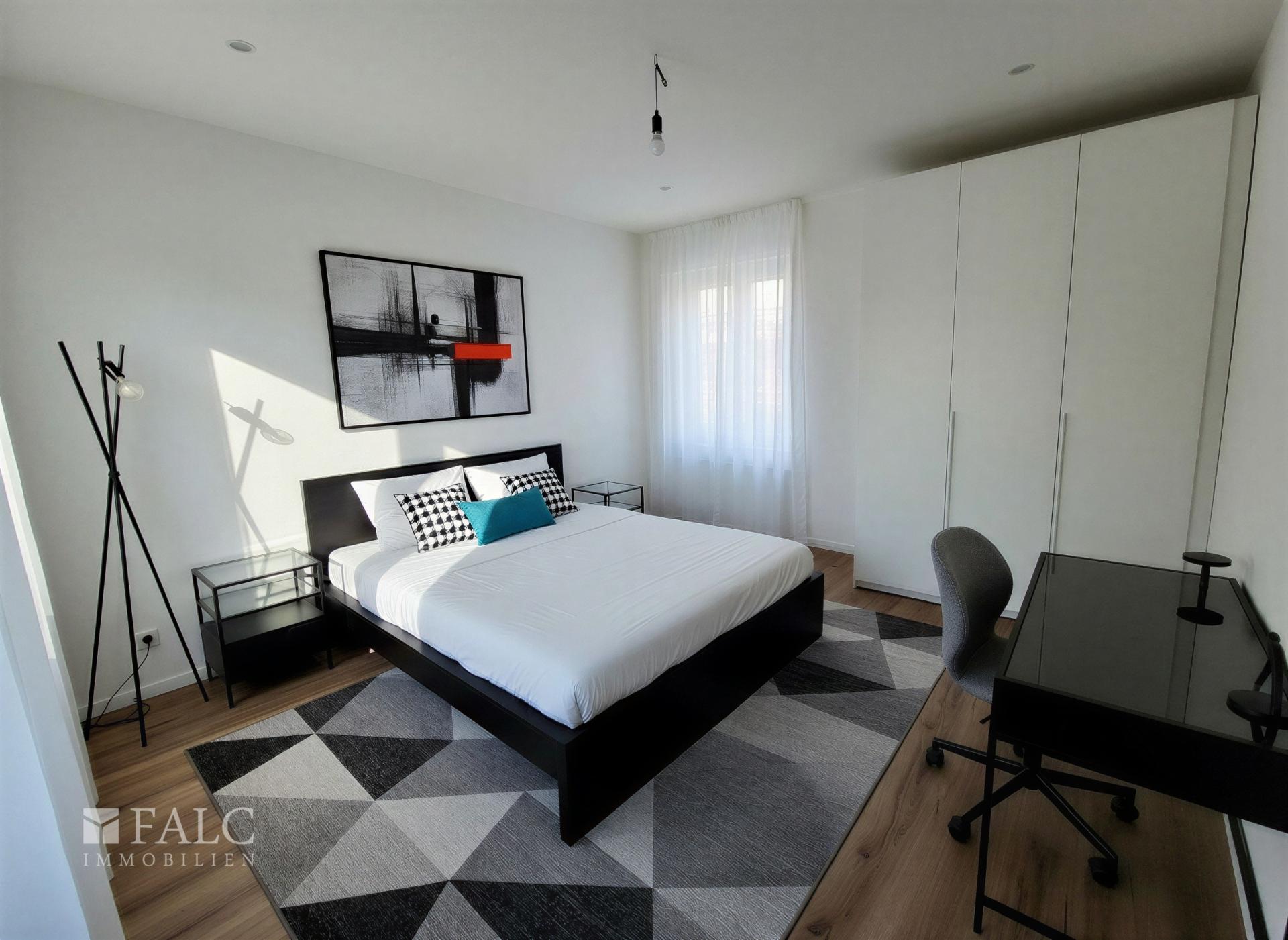 Schlafzimmer- Einrichtungsvorschlag digital bearbeitet