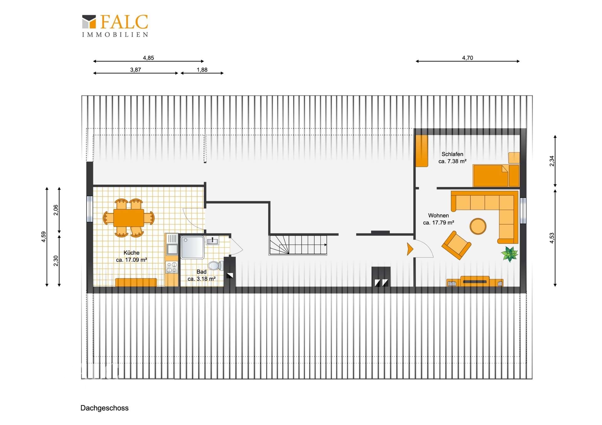 Grundriss Dachgeschoss