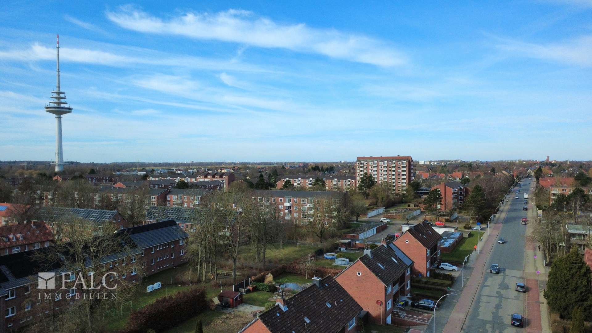 Blick über Cuxhaven