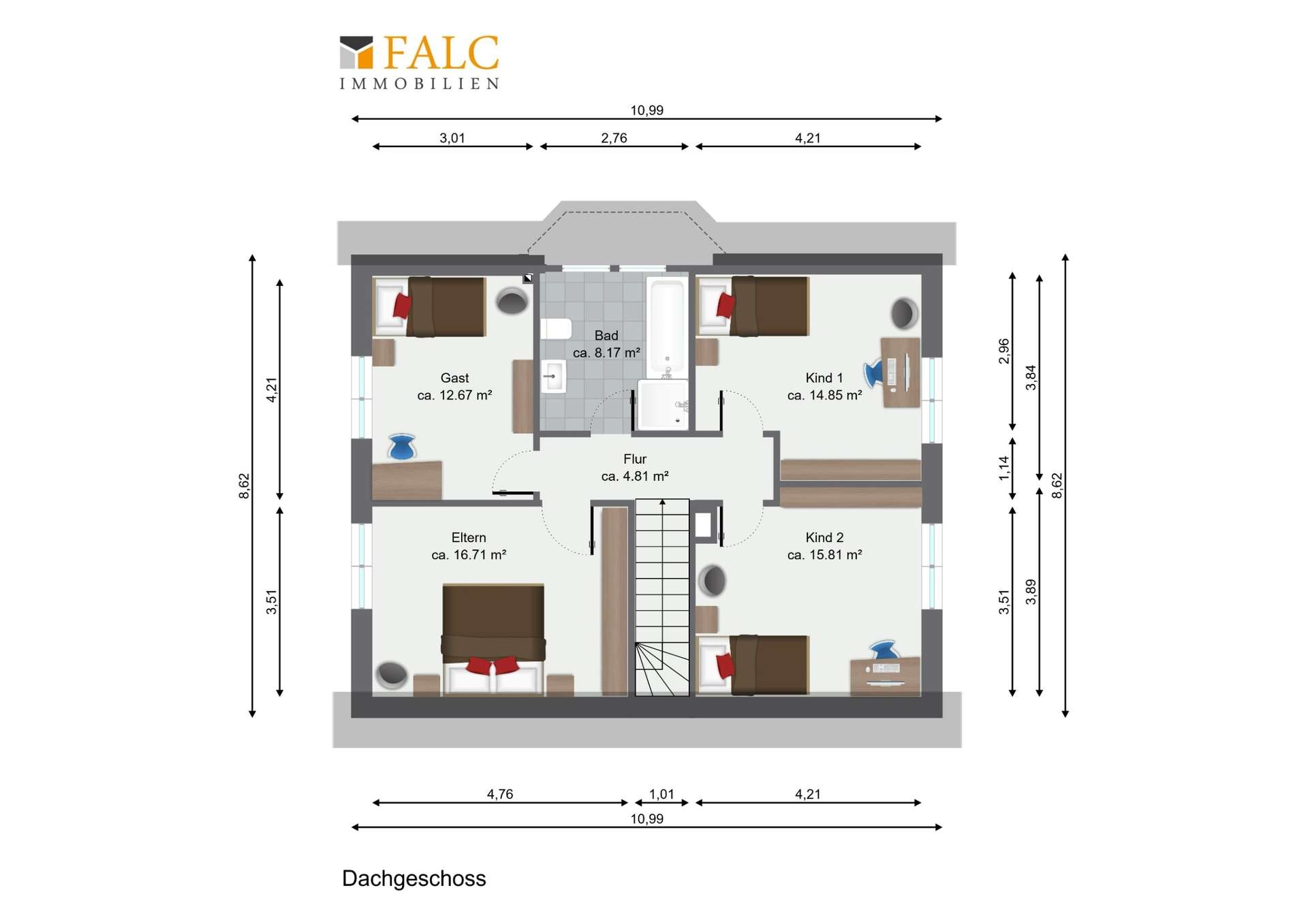 Grundriss Dachgeschoss
