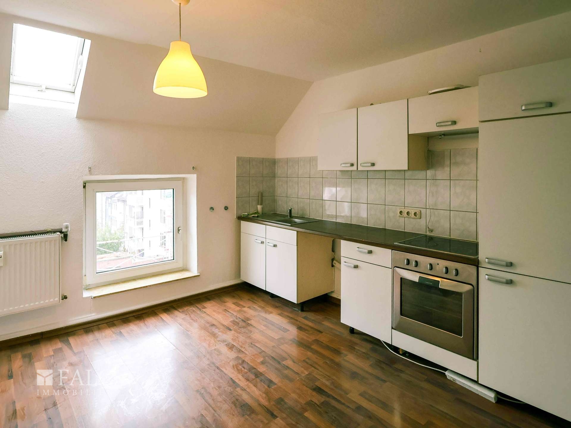 Küche im Dachgeschoss