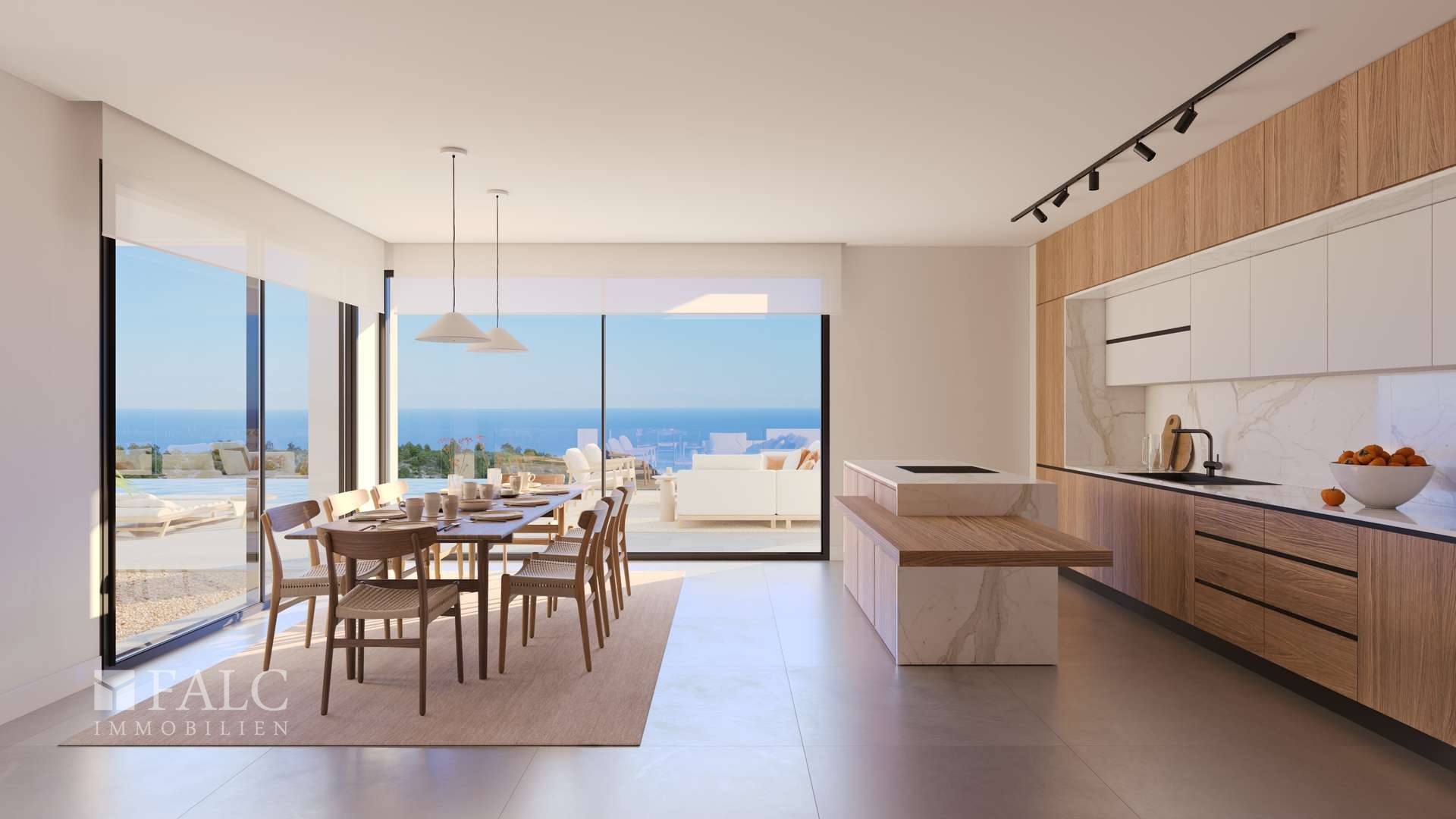 offener Wohn- und Essbereich