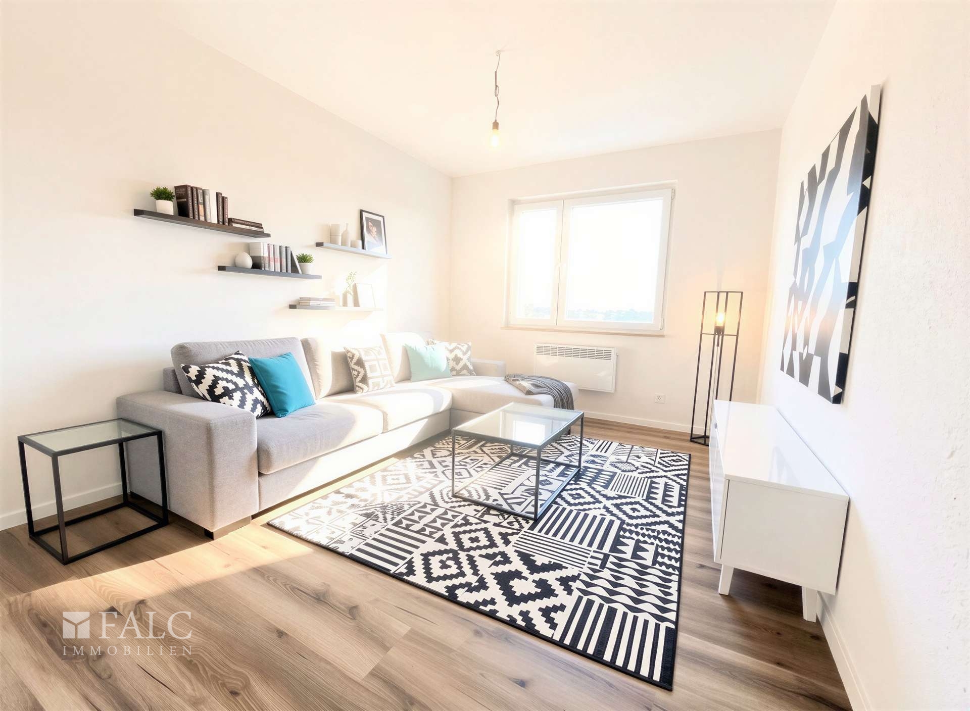 Wohnzimmer - (Einrichtungsvorschlag KI generiert)