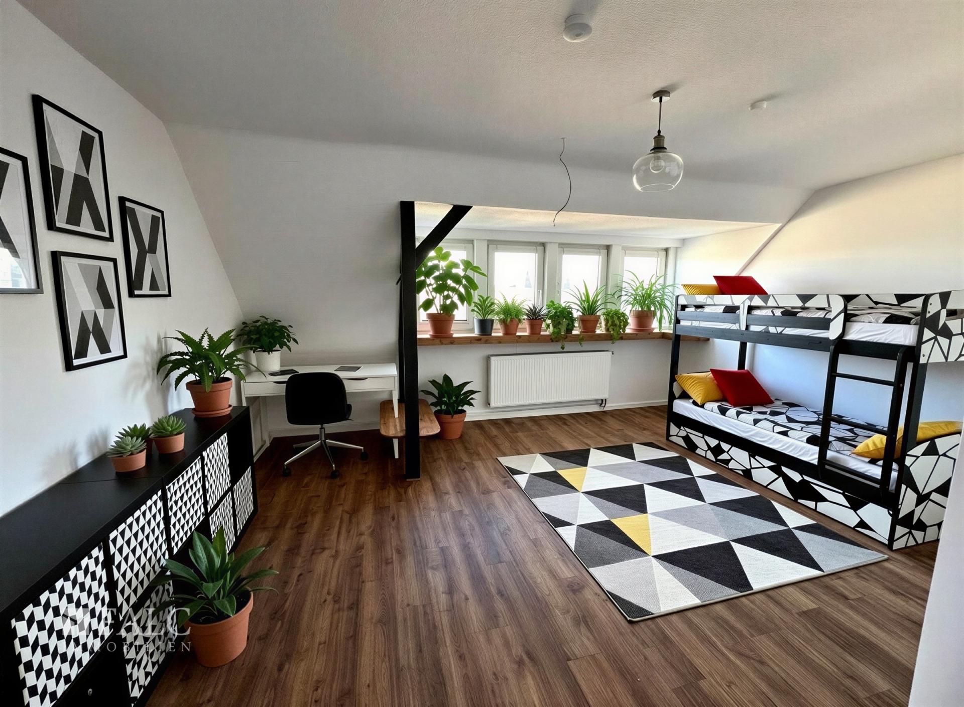 Wohnzimmer Einrichtungsvorschlag - (KI generiert)