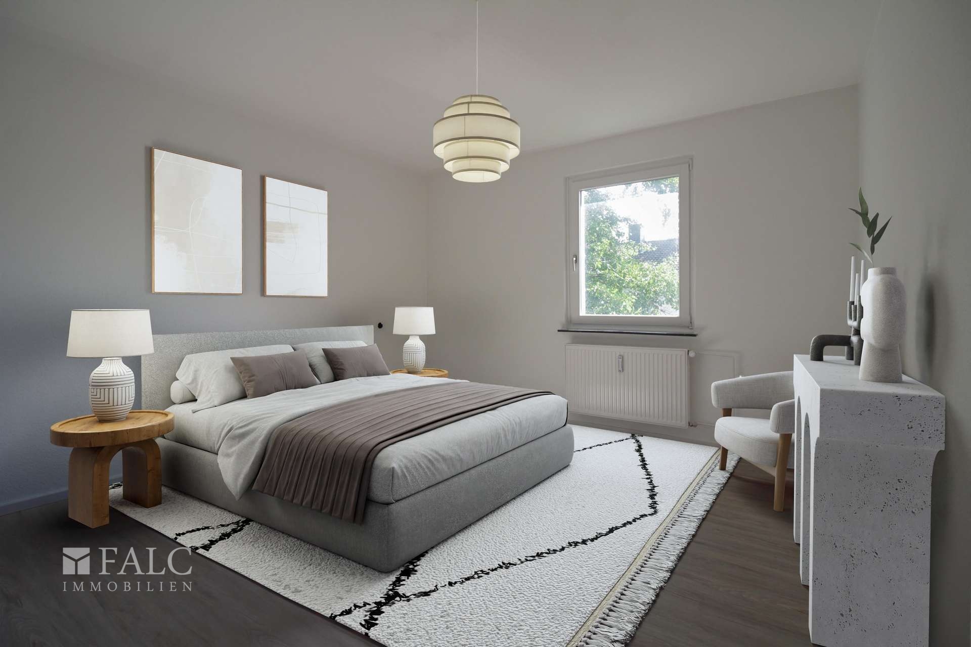 Schlafzimmer - digitales Homestaginig