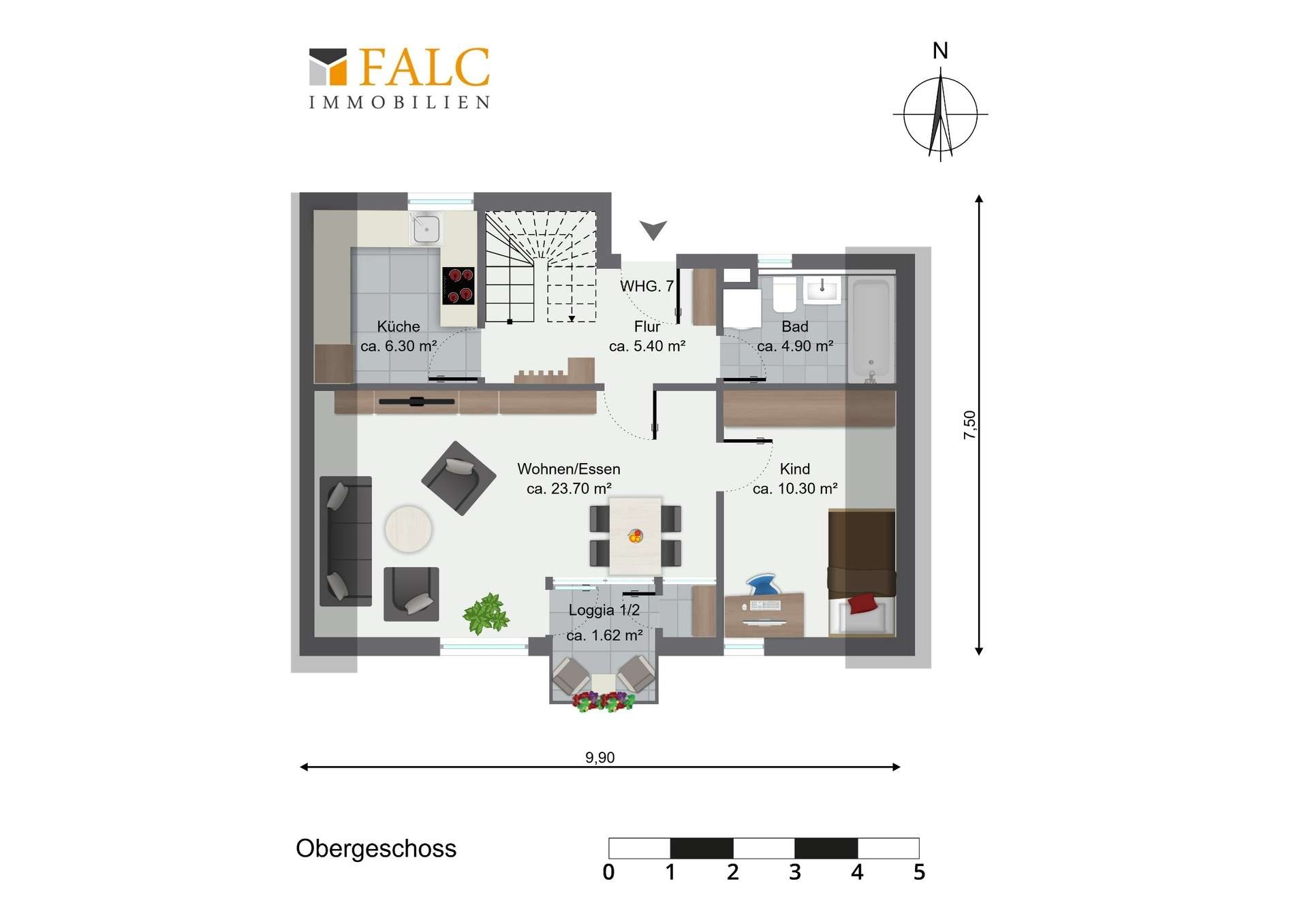 Obergeschoss Wohnung 7