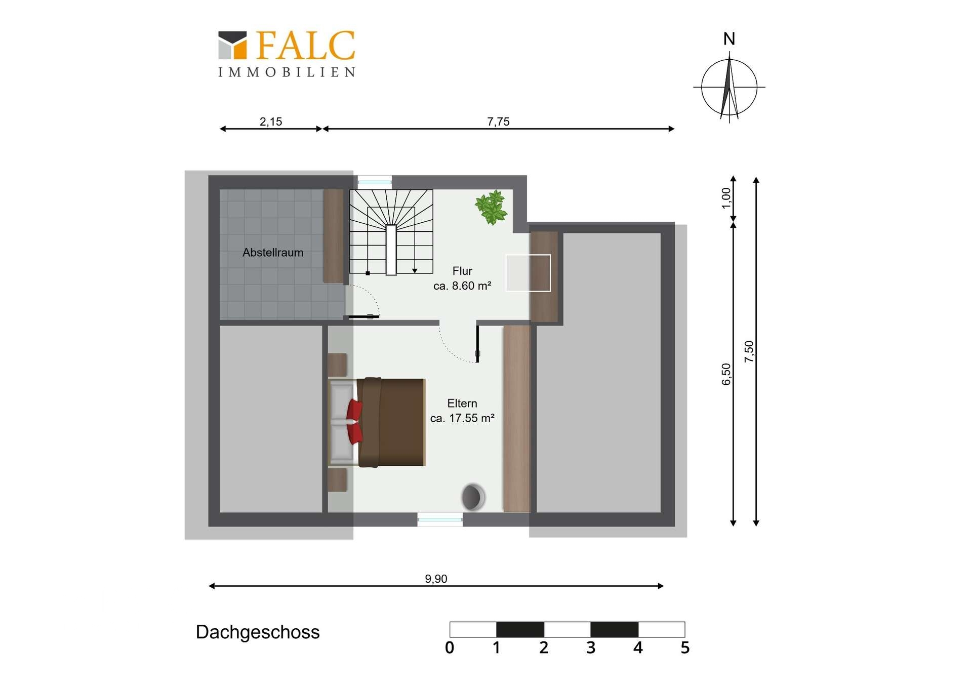 Dachgeschoss Wohnung 7