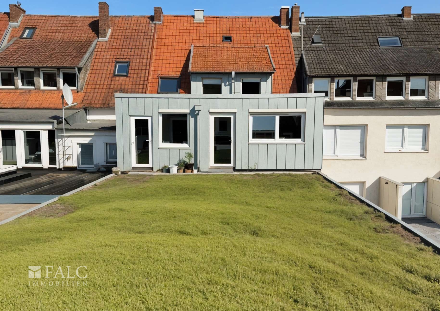 Rückseite Flachdach