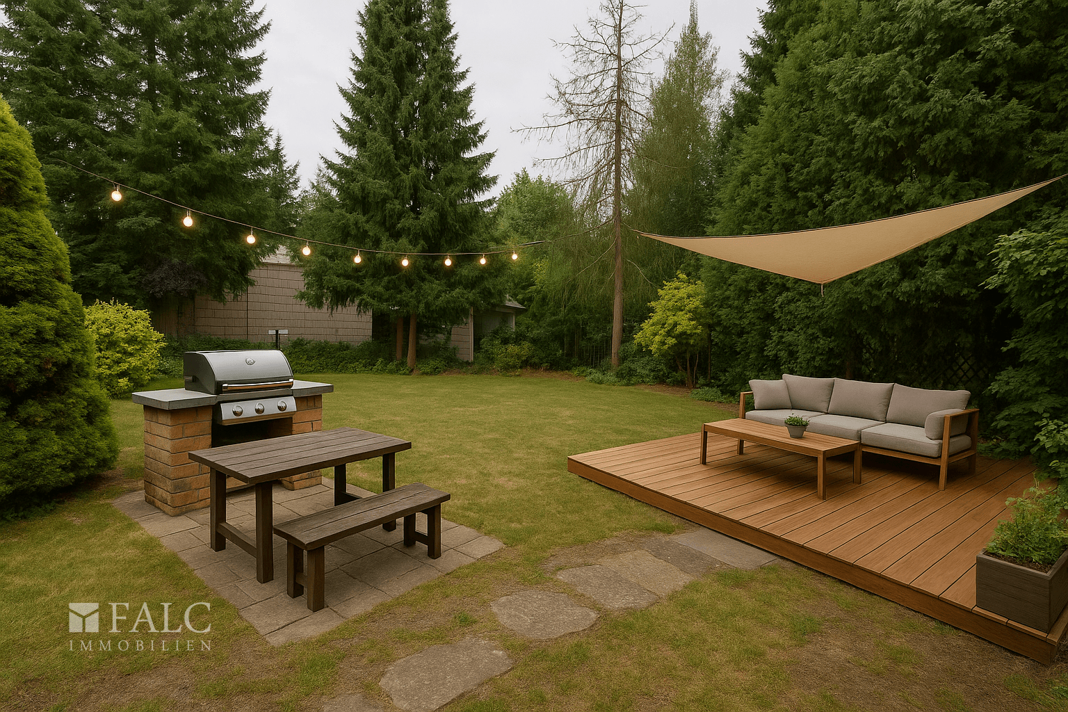Gartenparadies mit Grill und Terrasse
