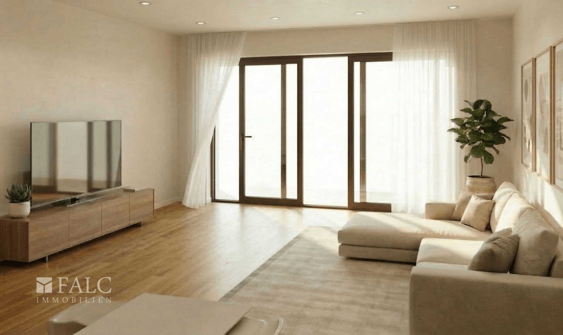 Helles, offenes Wohnzimmer