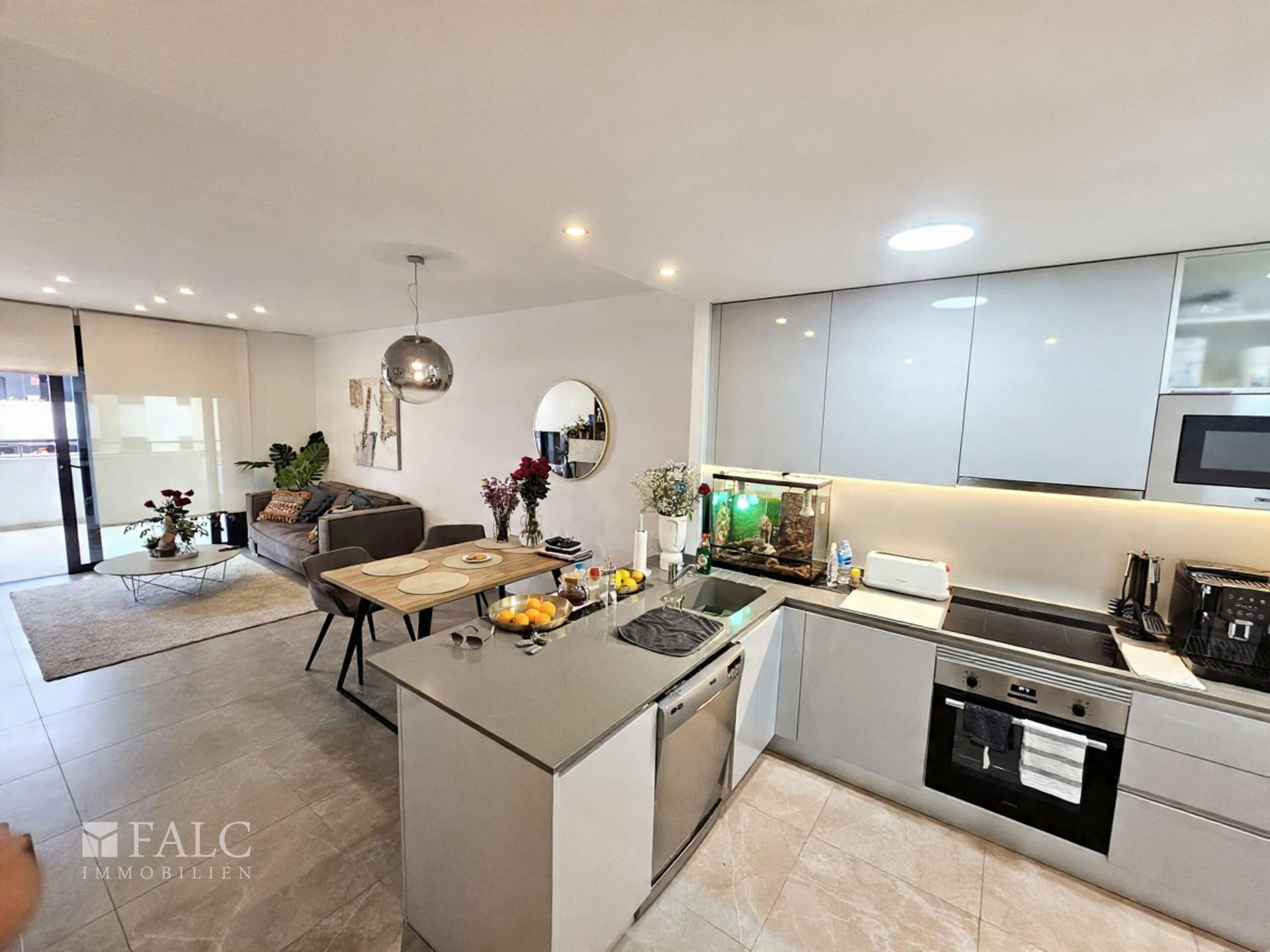 Offener Küchen- und Wohnbereich