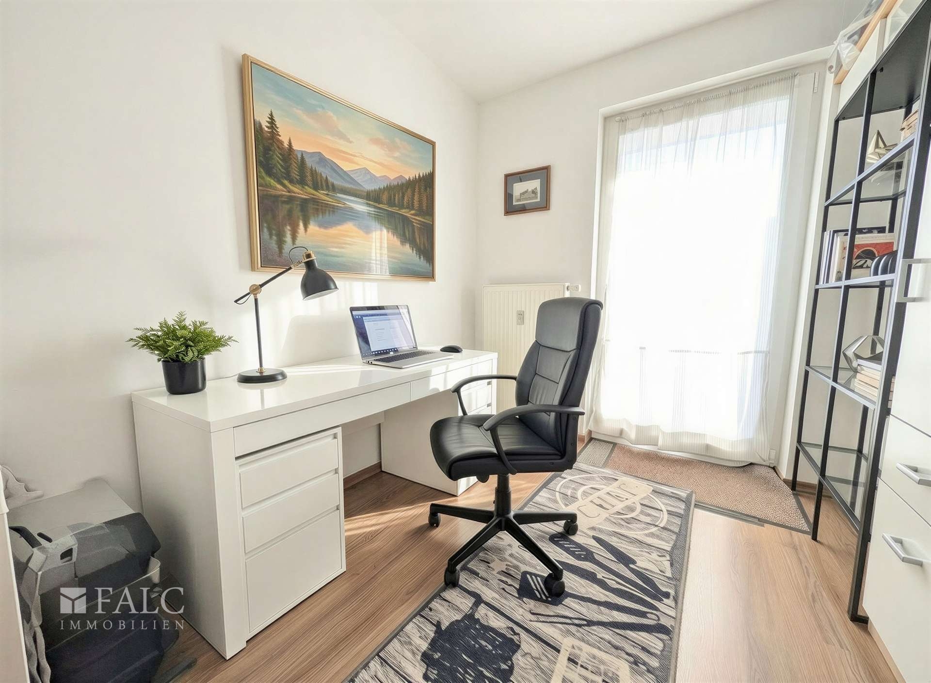 Büro/kleines Nebenzimmer (mit KI eingerichtet)