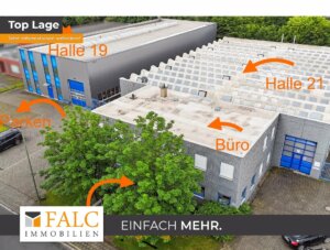 Zwei moderne, multifunktionale Hallen mit Büroflächen und Stellplätzen – Ihre ideale Gewerbelösung!