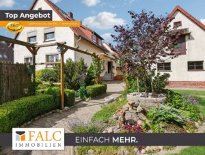 Ein-/Zweifamilienhaus, großer Garten, 3 Stellplätze, 1 Garage, Schuppen