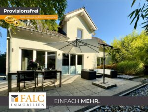 Exklusives Einfamilienhaus mit Galerie, Kamin und Gartenidyll – stilvoll wohnen, entspannt leben.