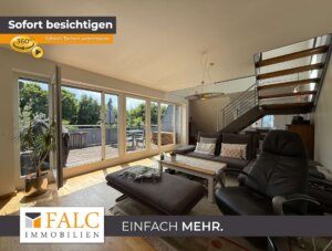 Exklusive Penthouse-Wohnung mit zwei Balkonen und Gemeinschaftsgarten – Baujahr 2008