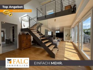 Exklusive Penthouse-Wohnung mit zwei Balkonen und Gemeinschaftsgarten – Baujahr 2008