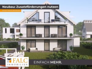 Neubau-Dachgeschoss mit Traumblick & großem Balkon