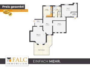 "121 m² Büroräume – Süd-Terrasse, Küche, 2 WCs, Busanbindung & 2 Parkplätze, vielseitig nutzbar"
