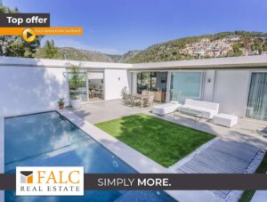 Moderne Villa mit Bergblick und Pool in Costa den Blanes