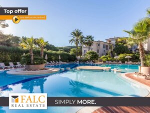 Helles Apartment mit Blick auf den Golfplatz in Bendinat