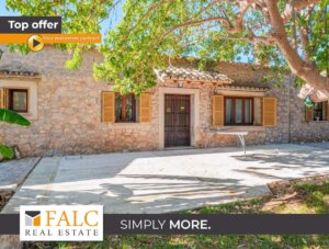 Ebenerdige Natursteinvilla mit Garten und Obstbäumen in S´Esgleieta