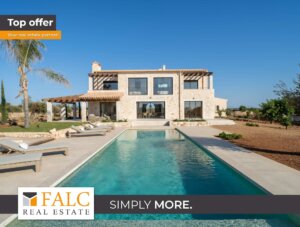 Moderne Neubau-Finca mit Pool in Strandnähe in Cala Llombards