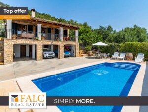 Rustikale Villa mit Salzwasserpool und Garten in Alaró