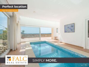 Gepflegte Villa mit beheiztem Indoorpool und Meerblick in Santa Ponsa