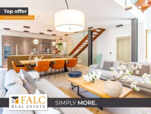 Luxuriöses Neubau-Stadthaus mit Meerblick, Dachterrasse und Garage