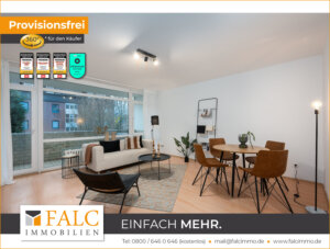 Süd - Balkon mit 2 Zimmerwohnung